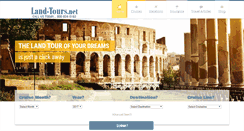 Desktop Screenshot of land-tours.net